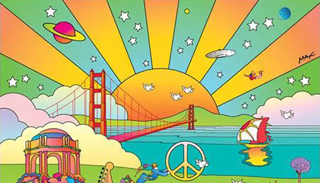 Peter Max, 2013, official poster for Outside Lands