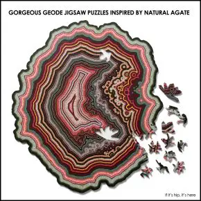 Gorgeous Geode Jigsaw Puzzles Inspired by Natural Agate