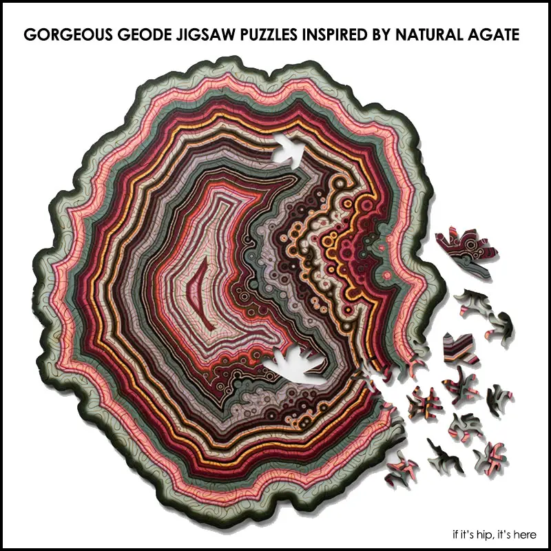 Read more about the article Gorgeous Geode Jigsaw Puzzles Inspired by Natural Agate