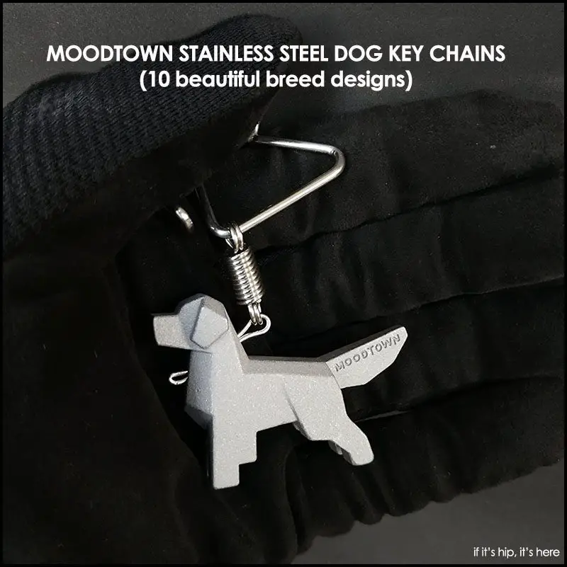 steel dog breed keychains