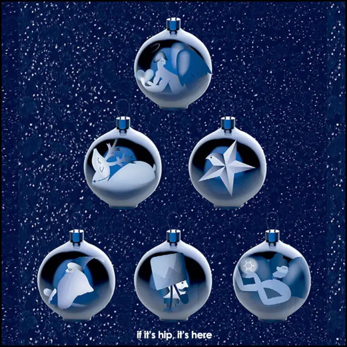 Alessi Blue Christmas Baubles