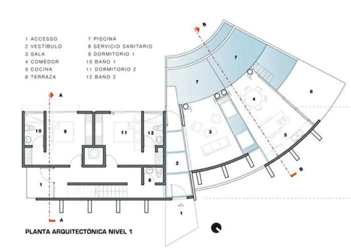 Casa Moon by ROBLESARQ plans