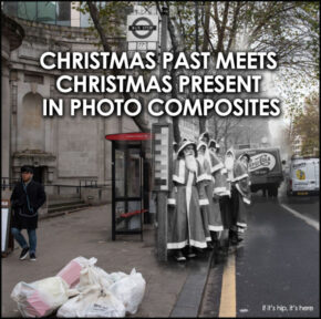 Christmas Past and Christmas Present Combined in Photos