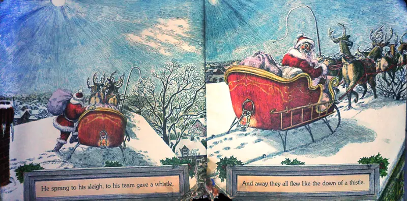 twas the night before christmas illustrations