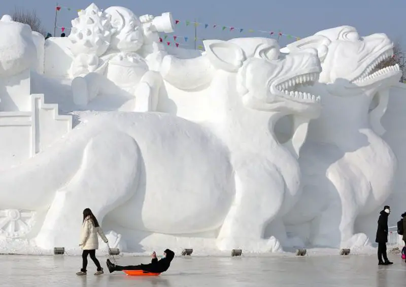 Harbin Ice Festival Snow Sculptures