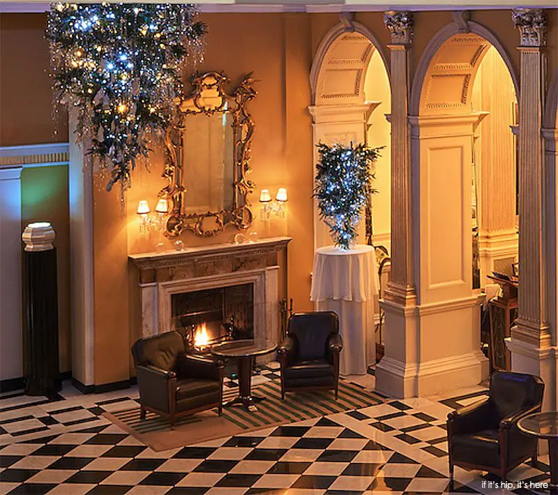 claridge hotel christmas trees