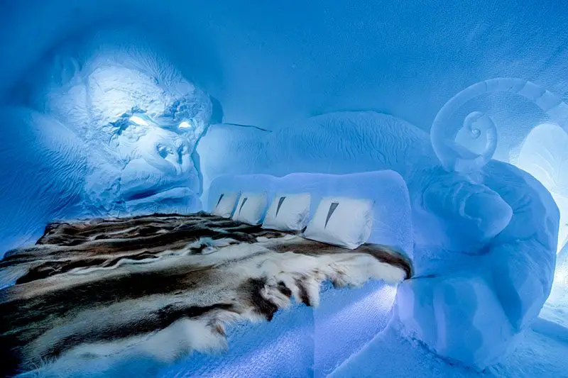 This Year's Ice Hotel Suites king kong suite