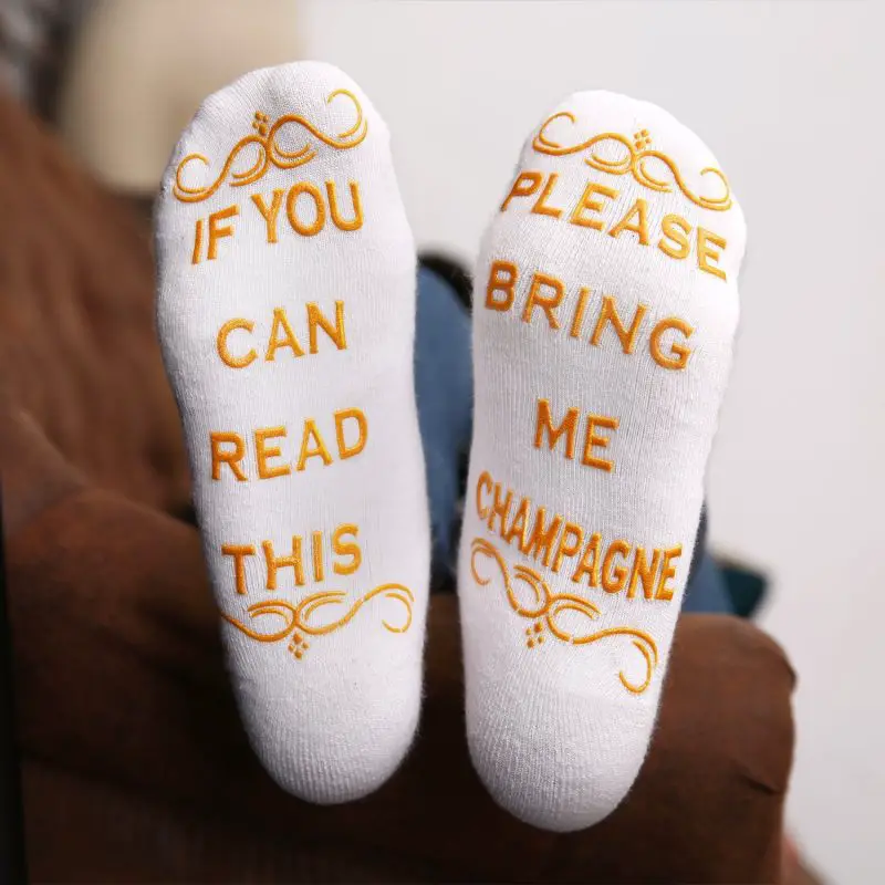 funny socks please bring me more champagne