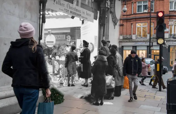 london christmas past and present