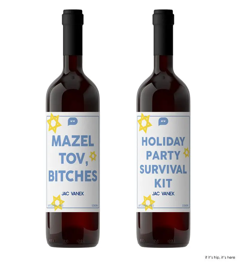 Chanukah Wine Labels