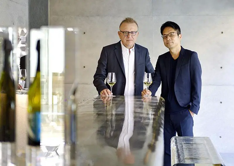 Tokujin Yoshioka and Cellar Master Richard Geoffroy