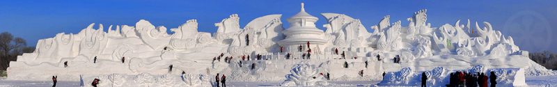 Harbin Ice Festival Snow Sculptures