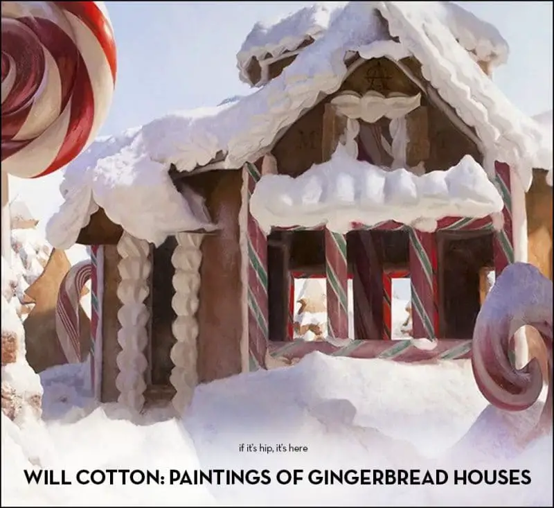 will cotton gingerbread house oil paintings