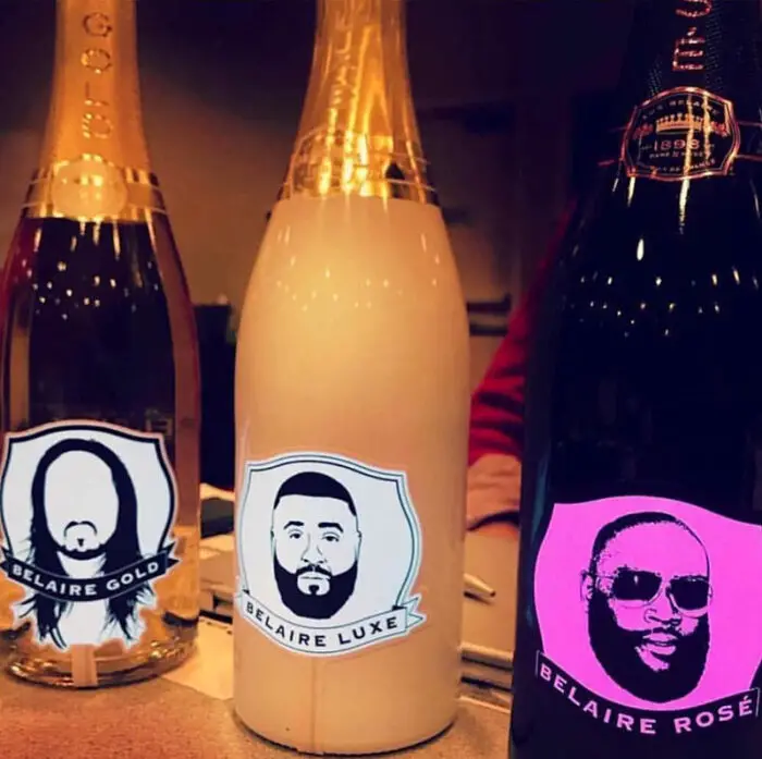 Rick Ross, DJ Khaled and Steve Aoki Belaire Bottles