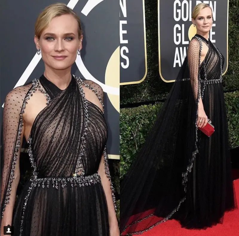 Diane Kruger golden globes #timesup