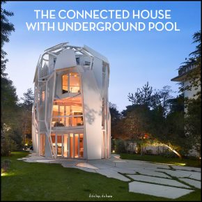 The Connected House With Underground Pool by Jakob+MacFarlane