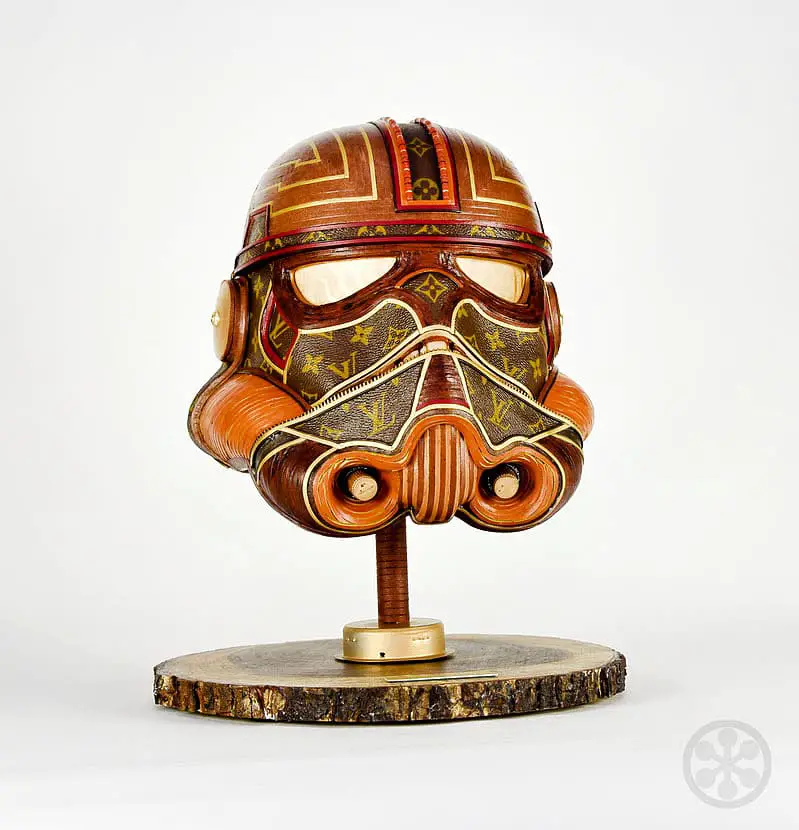 Louis Vuitton leather Star Wars Stormstrooper helmet