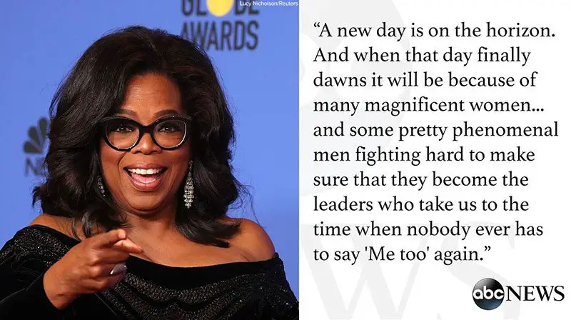 Oprah is the first Black American female to receive the Cecil B. DeMille Award