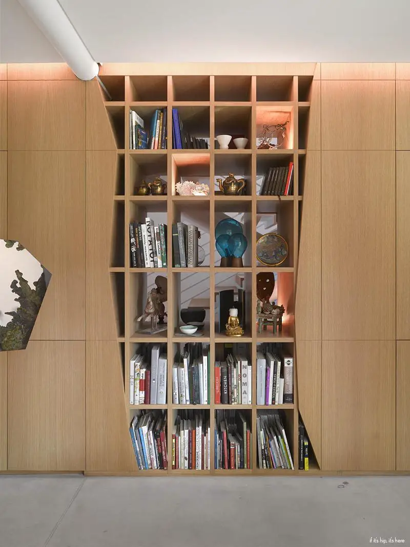 built-in bookcase