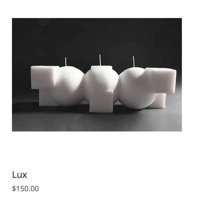 Andrej Urem Sculptural Candle Collection