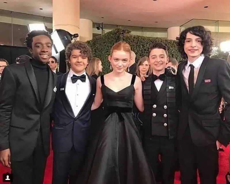 The cast of Stranger Things