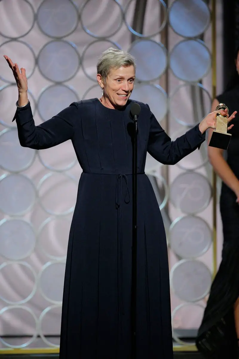 Frances McDormand wins golden globe