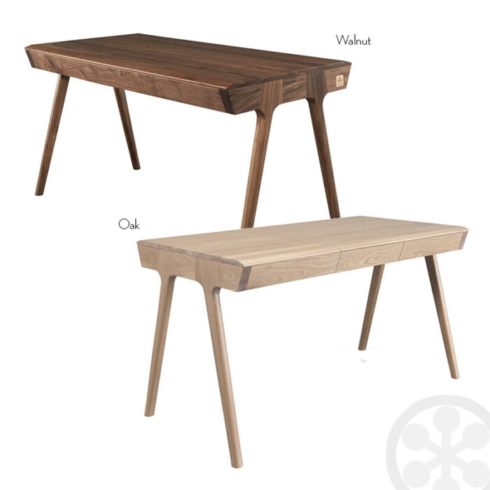 walnut and oak modern wooden desks