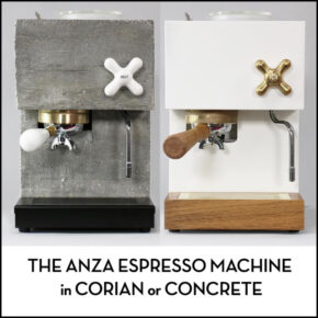 The AnZa Espresso Machine In Corian or Concrete