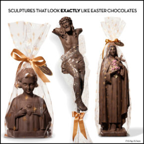 Easter Chocolates That Aren’t Chocolate At All. Painted Sculptures by Jennifer Small.