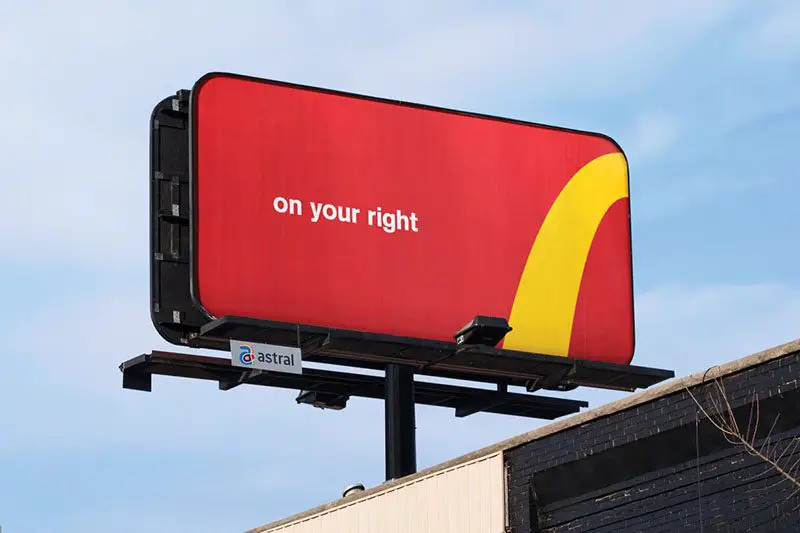 McDonald's Canada billboards