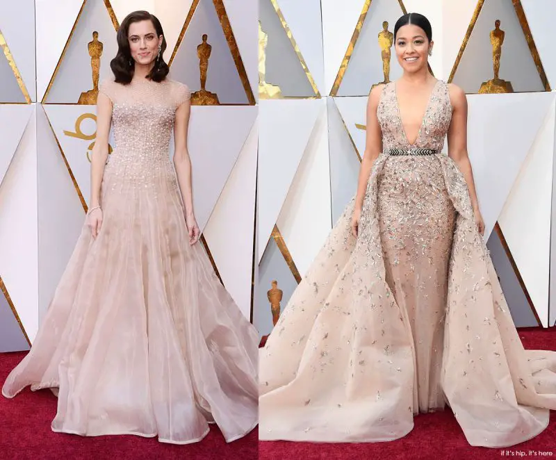 Allison Williams and Gina Rodriquez oscars