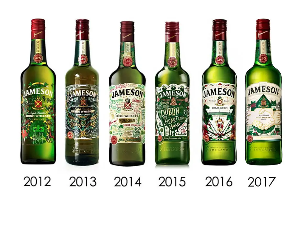 jameson whiskey bottles for st patricks day