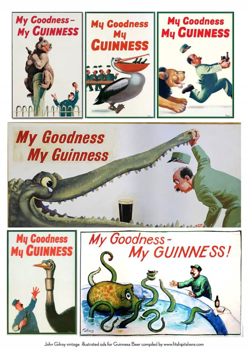 Vintage Guinness Beer adverts