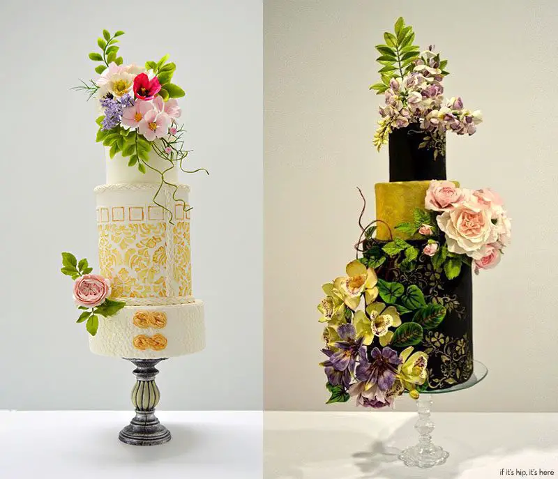 wedding cakes with sugar flowers