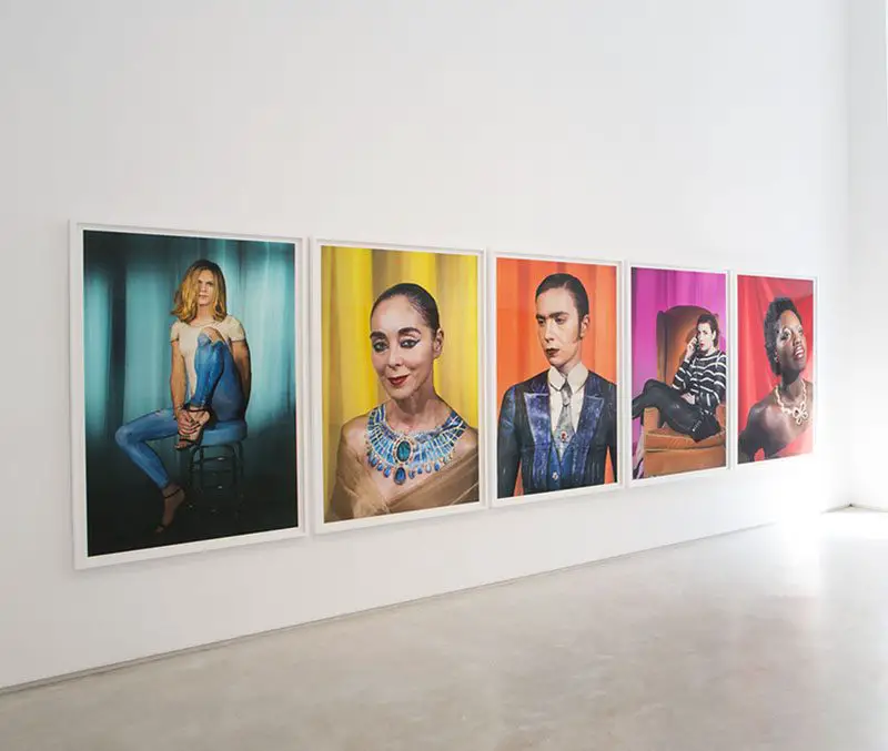 Laurie Simmons portraits with body paint