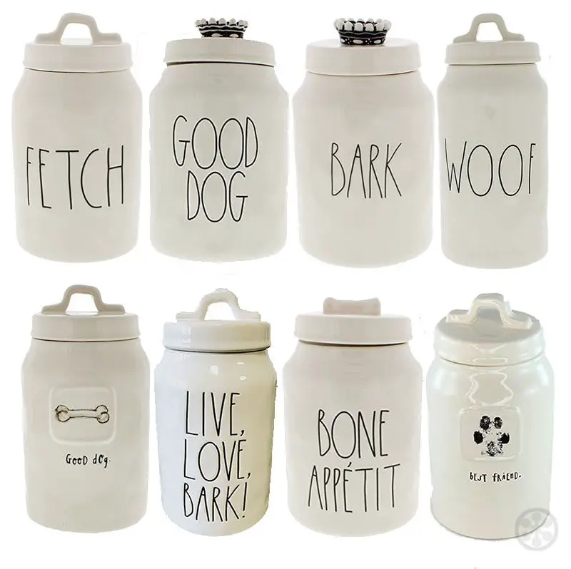 rae dunn dog treat jars