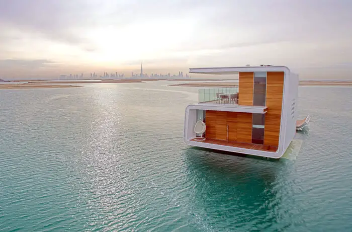 modern houseboat