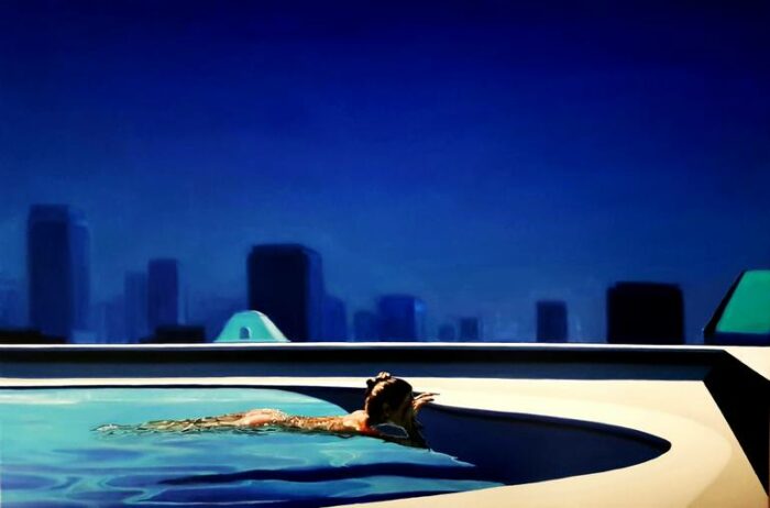 Pool Paintings by Hugo Pondz