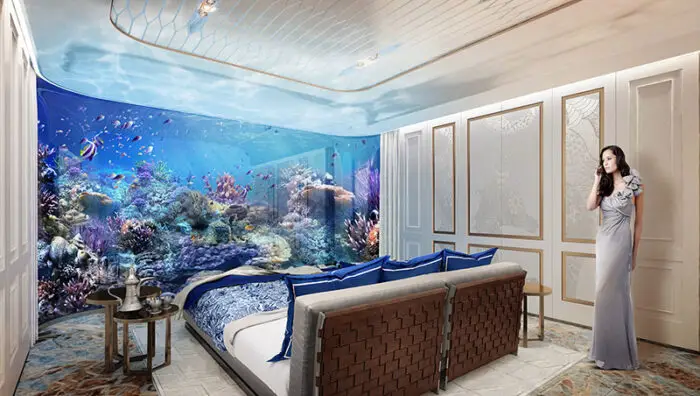 bedroom in signature edition floating seahorse