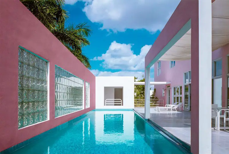 Pink House pool in Miami, Florida