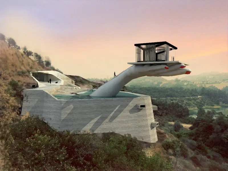 The Hand House (concept) by Andreas Angelidakis, Los Angeles, CA: