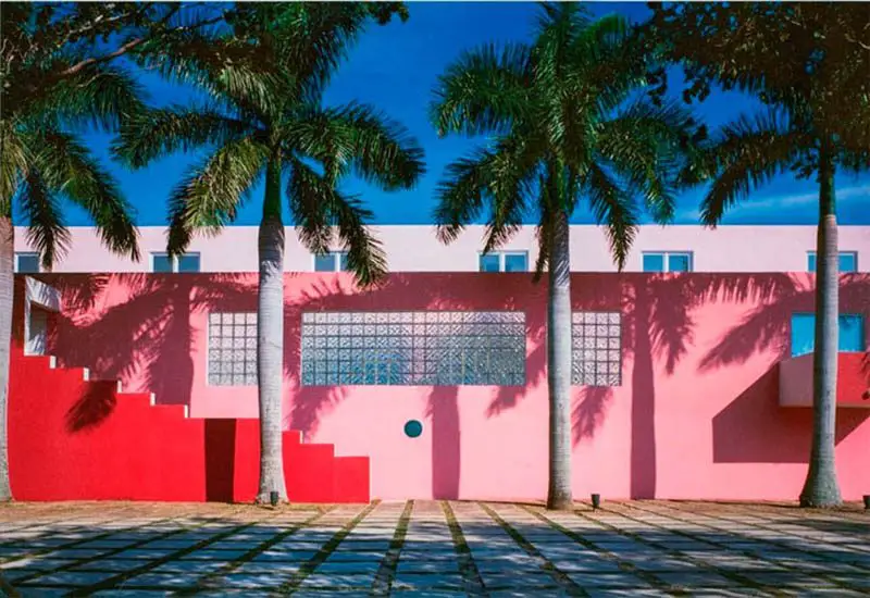 Arquitectonica's Pink House pool in Miami, Florida:
