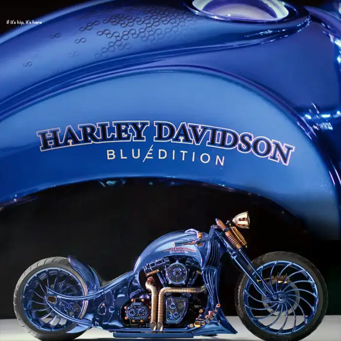 Read more about the article Bucherer Harley-Davidson Blue Edition Is a Bejeweled Bike for Ballers.