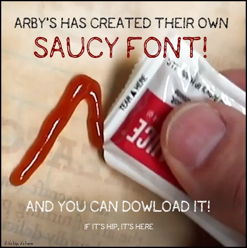 Arby's Own Saucy Font