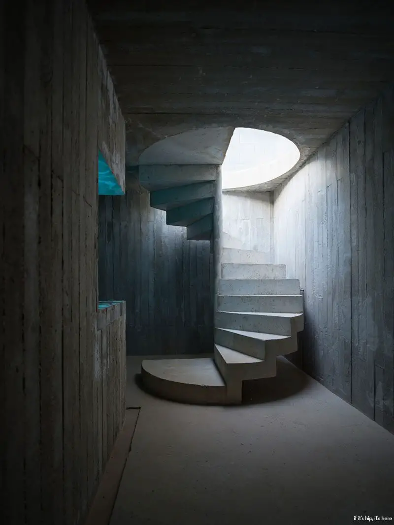 concrete spiral staircase