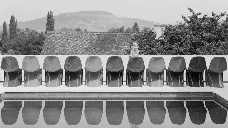 panton chairs vintage photo