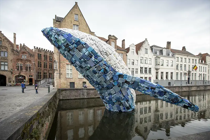 Whale Made Of Plastic Ocean Waste