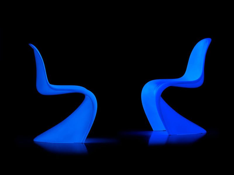 Glowing panton chair