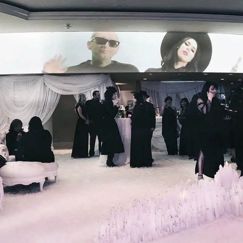 at Kat von D's wedding