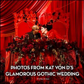 Get A Load Of Kat Von D’s Gorgeous Glam Goth Wedding